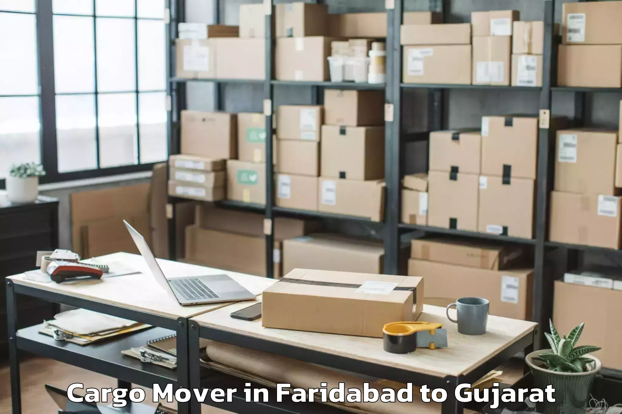 Leading Faridabad to Bilimora Cargo Mover Provider